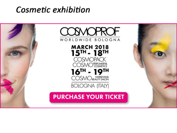 The biggest Cosmetic fair : Cosmoprof – bolonia in 2018