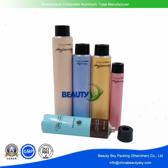 Aluminum tubes for cosmetics