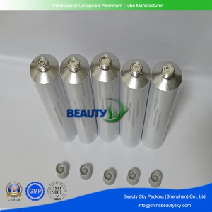 Aluminum tubes for hair color cream